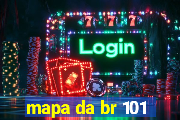 mapa da br 101